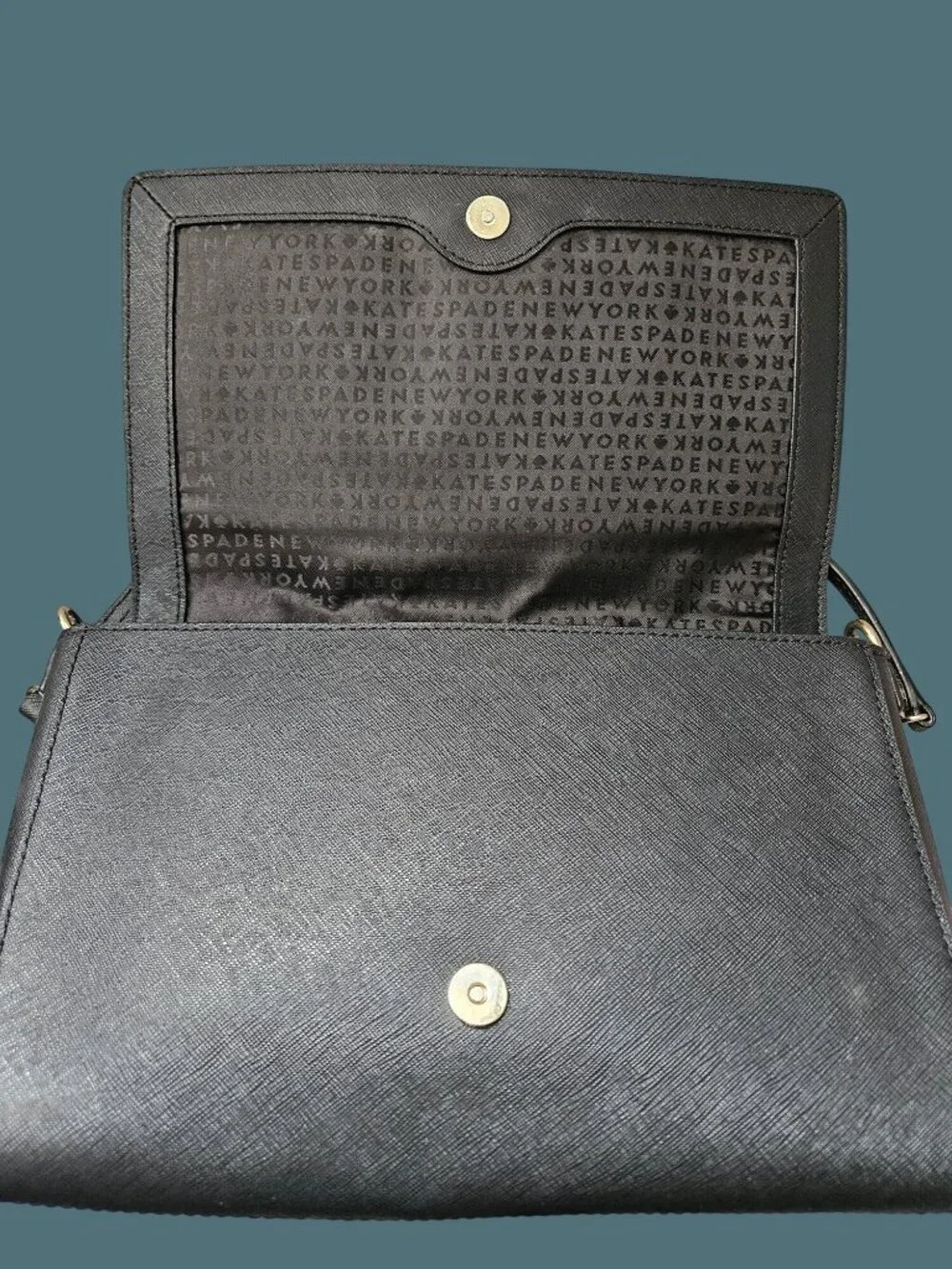 Kate Spade New York Black Leather Tilden Place Alek Crossbody Chain Bag
